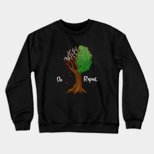 A year in a tree - seasons: summer, winter, spring, fall Crewneck Sweatshirt